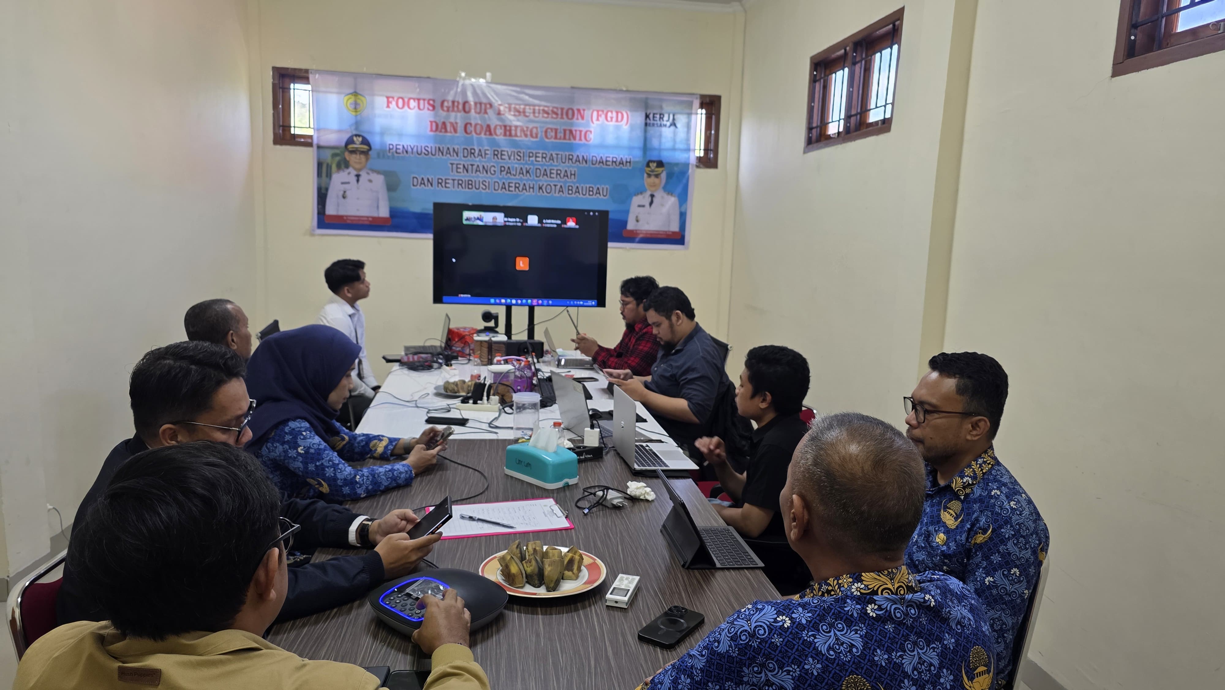 Perkuat Kanal Pembayaran Digital Menuju HUT ke-25 Kota Baubau, Bapenda Gelar Pra-Launching M-PAD dan Rapat Koordinasi Teknis Bersama Bank BRI